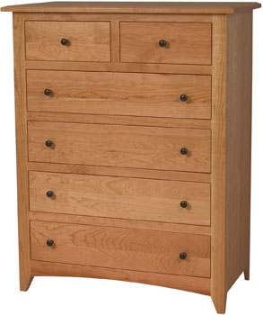 Flush Shaker 6 Drawer Chest Shaker Artisans