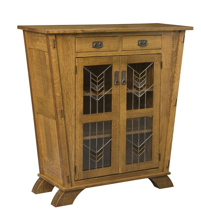 Liberty Mission Cabinet with Glass Panels Liberty Mission Cabinet with Glass Panels