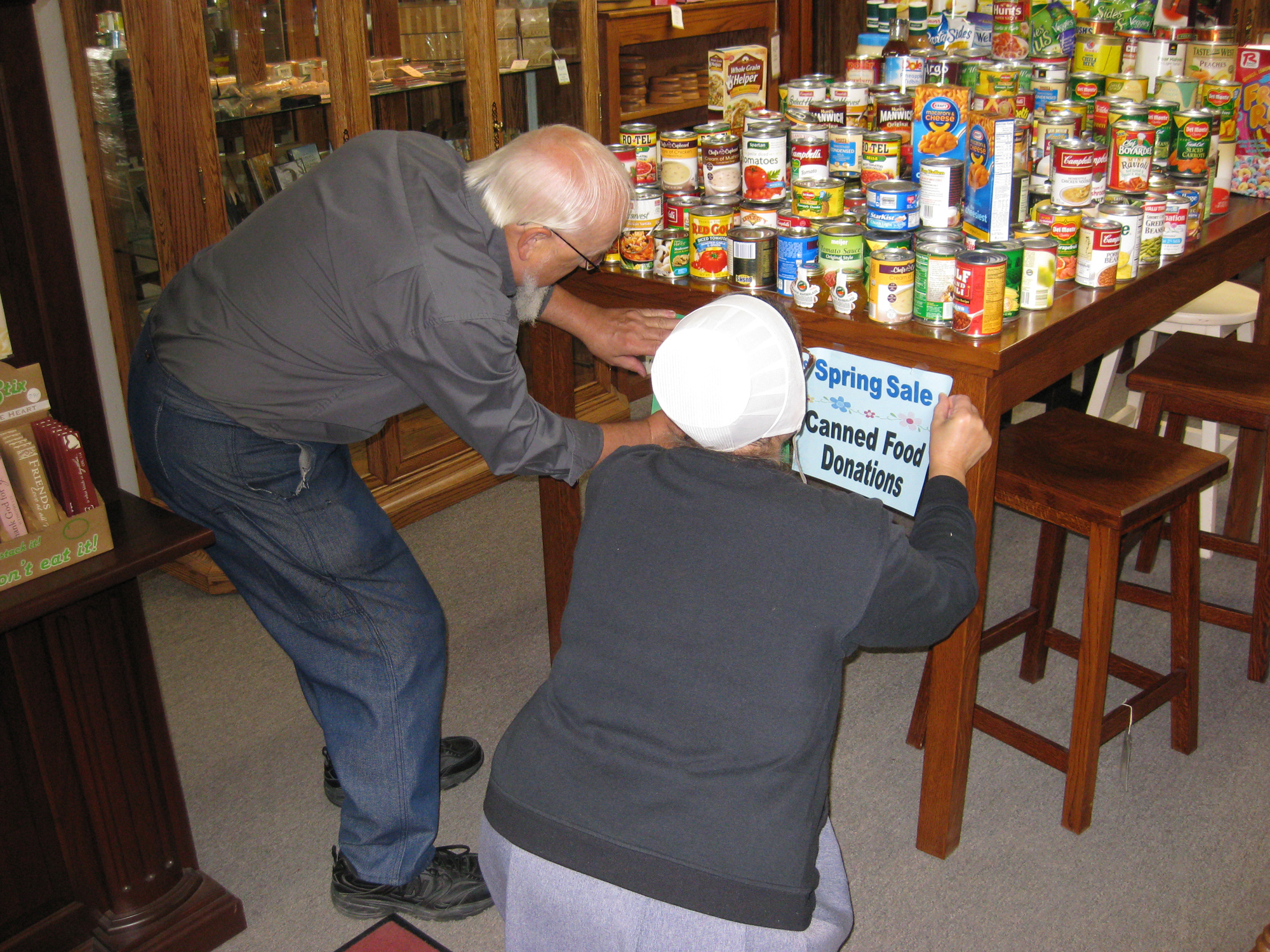 The Weaver's inventory the canned foods from the Spring 2010 sale Spring Has Sprung