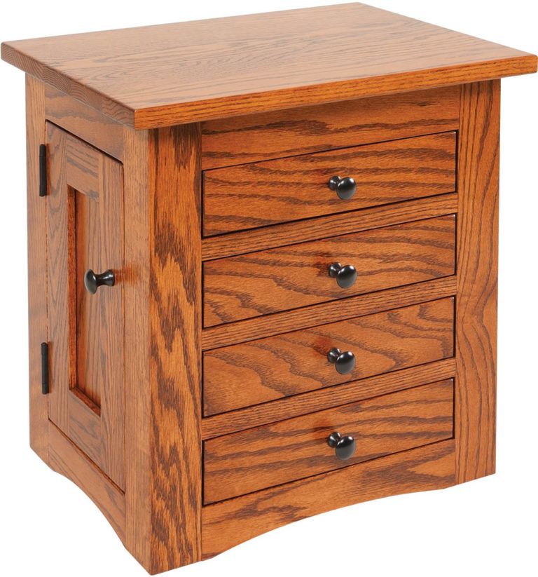 Amish 17 1/4 inch Flush Mission Dresser Top Jewelry Cabinet Oak