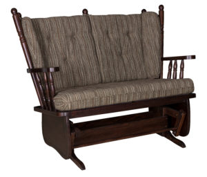 4 Post Low Back Loveseat Glider