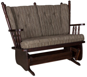 4 Post Low Back Loveseat Glider