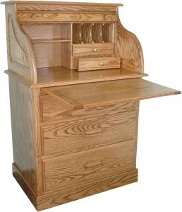 Full Pedestal Roll Top Desk