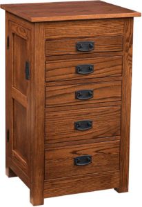 35 inch Flush Mission Jewelry Armoire