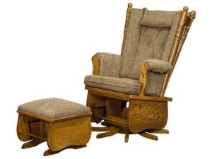4-Post High-Back Swivel Glider