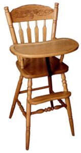 Wooden Acorn High Chair