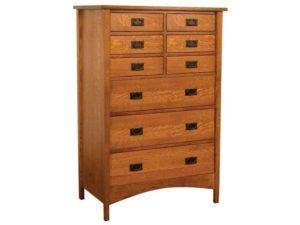Arts and Crafts Tall Chest of Drawers