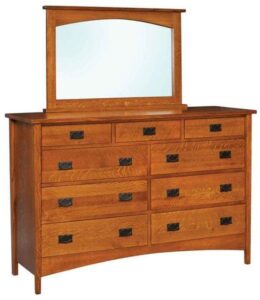 Arts and Crafts Style High Dresser