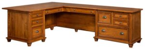 Belmont Hardwood Executive Corner Desk