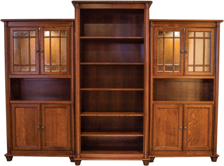 Amish Belmont Bookcase Wall Unit