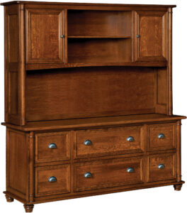 Belmont Hardwood Wide Credenza-Topper