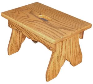 Wooden Bench with Slot