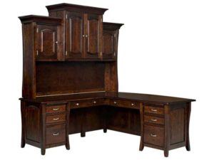 Berkley Style L-Desk with Hutch