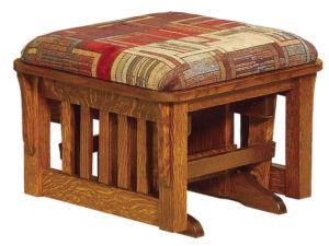 Corbel Bow Arm Slatted Ottoman