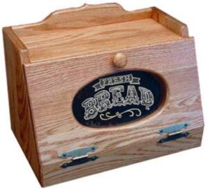 Wooden Bread Box with Plexiglas Front