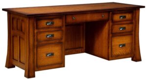 Bridgefort Hardwood Mission Executive Desk