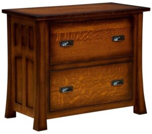 Bridgefort Hardwood Mission Lateral File Cabinet