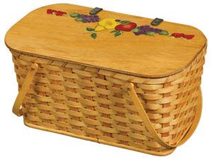 Brook Picnic Basket with Painted Lid
