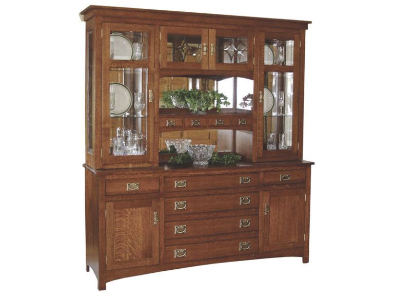 Amish Cape Cod Mission Hutch with Six Drawers