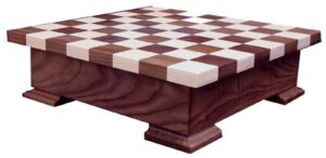 Walnut-Maple Checker Box