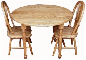 Child Round Table and Two Sheaf Chairs