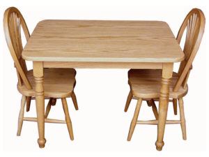 kids table and two chairs