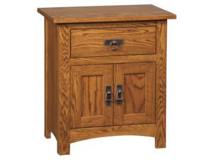 Classic Mission One Drawer, Two Door Nightstand