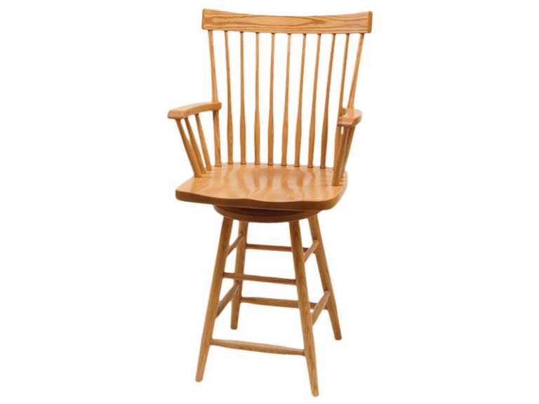Amish Comback Swivel Bar Chair