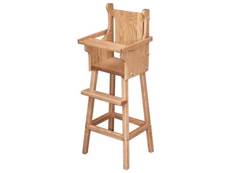 Solid-Wood Doll Highchair