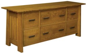 Freemont Mission Six-Drawer Credenza