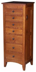 Flush Mission Style Jewelry Armoire