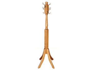 Fluted Oak Hall Tree