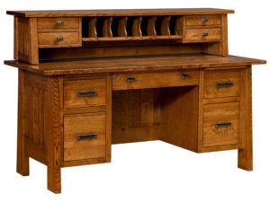 Freemont Hardwood Mission Small File Desk and Topper