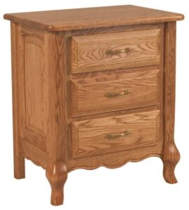 French Country Hardwood Bedside Chest