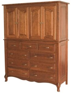 French Country Hardwood Armoire