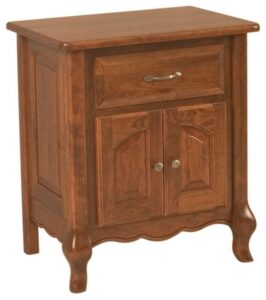 French Country Hardwood Nightstand