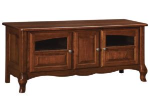 French Country Three Door Plasma Stand