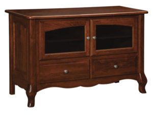 French Country Two Drawer, Two Door Plasma Stand