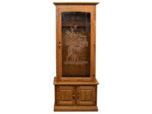 12 Gun Wood Cabinet