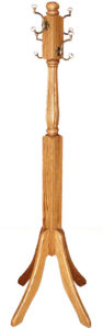 Oak Fluted Hall Tree
