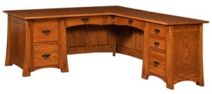 Modesto Hardwood Corner Desk