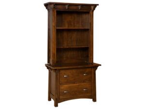 Manitoba Hardwood Lateral File Cabinet and Topper