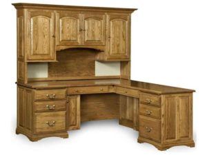 Mannington Style L Desk with Hutch