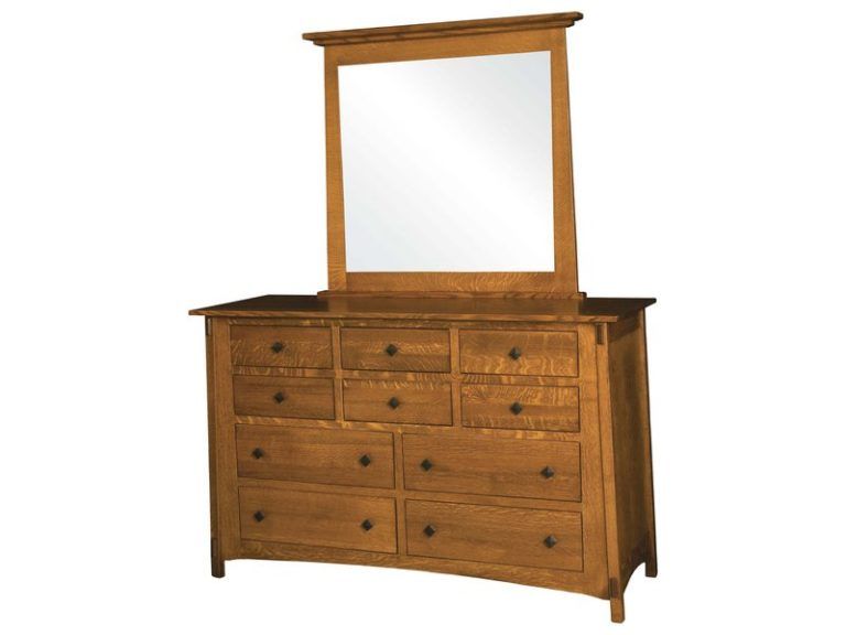 Custom McCoy Ten Drawer Dresser with Mirror