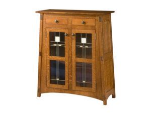 McCoy Two Door Cabinet with Glass Panels