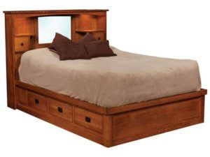 Mission Style Captains Bed