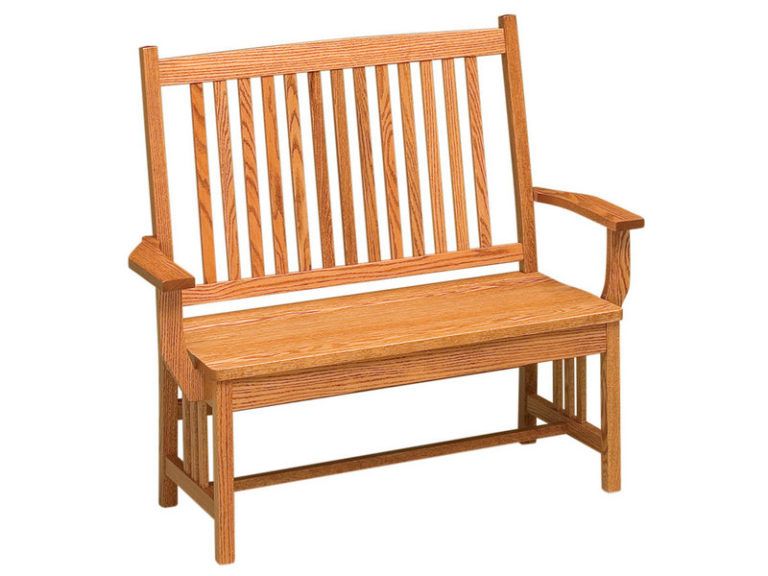 Amish Mission Deacon Bench