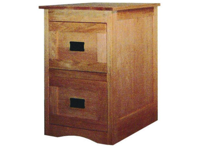 Amish Mission File Cabinet with Framed Drawer Fronts