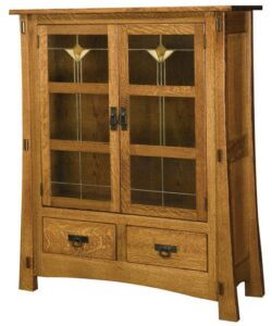 Modesto Two Door Cabinet with Glass Panels