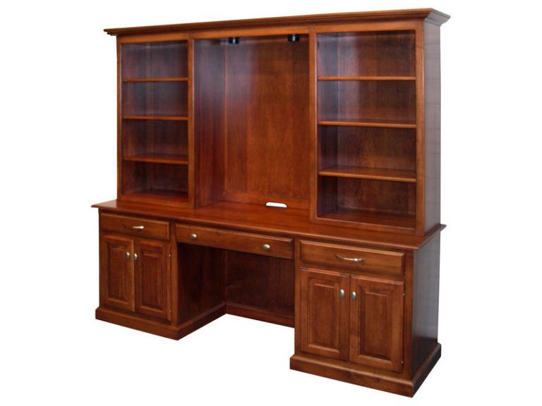 Amish Naper Bookcase Desk